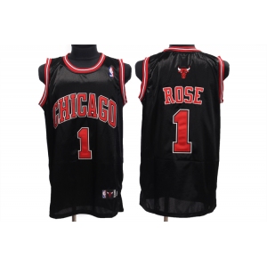 nba chicago bulls #1 rose black