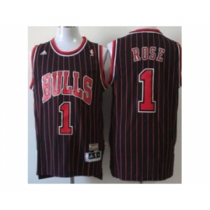 nba chicago bulls #1 rose black[strip revolution 30 swingman]