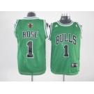 nba chicago bulls #1 rose green