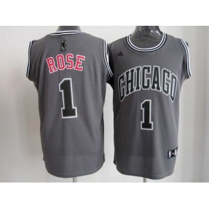nba chicago bulls #1 rose grey