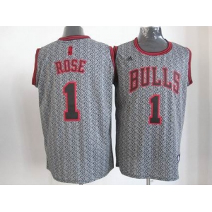 nba chicago bulls #1 rose grey[static fashion swingman]