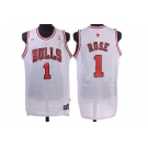 nba chicago bulls #1 rose white (fans edition)