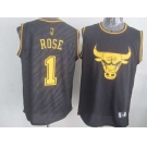 nba chicago bulls #1 rose zebra