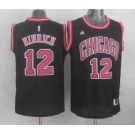 nba chicago bulls #12 kirk hinrich black