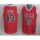 nba chicago bulls #13 noah red leopard print[2014 new]