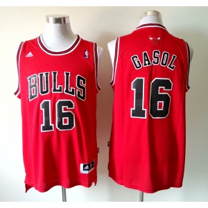 nba chicago bulls #16 gasol red[revolution 30 swingman]