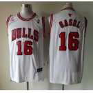 nba chicago bulls #16 gasol white[revolution 30 swingman]