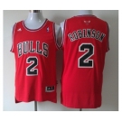 nba chicago bulls #2 robinson red[revolution 30 swingman]