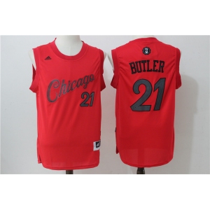 nba chicago bulls #21 butler red[2016 Christmas edition]