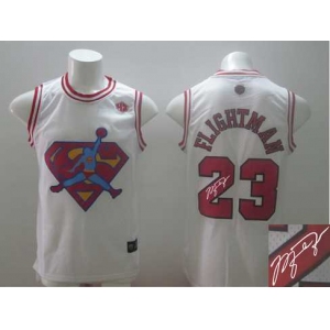 nba chicago bulls #23 flightman white[飞人][signature]