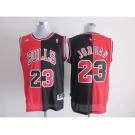 nba chicago bulls #23 jordan black-red[strip][revolution 30 swingman]