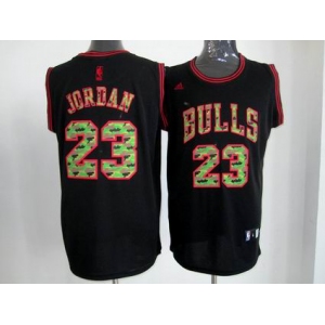 nba chicago bulls #23 jordan black[camo fashion swingman]