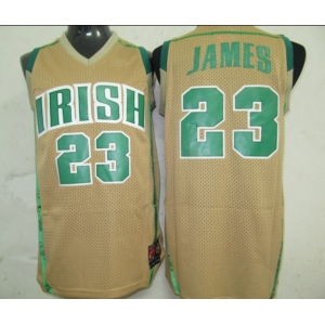 nba chicago bulls #23 jordan gold( green number)