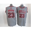 nba chicago bulls #23 jordan grey[static fashion swingman]