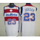 nba chicago bulls #23 jordan white,red(blue number)fans edition