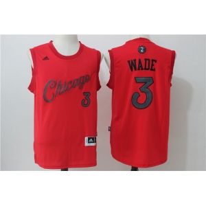 nba chicago bulls #3 wade red[2016 Christmas edition]