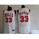 nba chicago bulls #33 pippen white