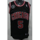 nba chicago bulls #5 boozer black[20th patch]
