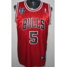 nba chicago bulls #5 boozer red[20th patch]