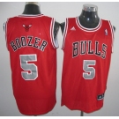 nba chicago bulls #5 boozer red[grey number][2011  revolution 30]