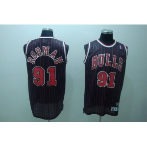 nba chicago bulls #91 rodman black strip(fans edition)