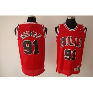 nba chicago bulls #91 rodman red(fans edition)