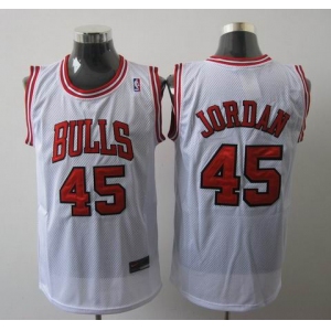 nba jersey chicago bulls #45 jordan white