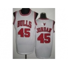 nba jersey chicago bulls #45 jordan white[revolution 30]