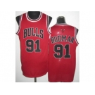 nba jersey chicago bulls #91 rodman red[revolution 30]