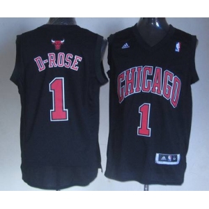 nba jerseys chicago bulls #1 d-rose black[revolution 30 swingman][d-rose]