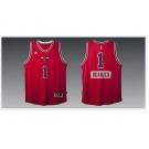 nba jerseys chicago bulls #1 derrick red [2014 christmas edition]