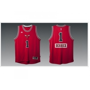 nba jerseys chicago bulls #1 derrick red [2014 christmas edition]
