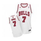 Women's Adidas Chicago Bulls #7 Toni Kukoc Swingman White Home NBA Jersey