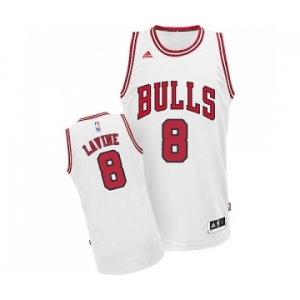 Women's Adidas Chicago Bulls #8 Zach LaVine Swingman White Home NBA Jersey