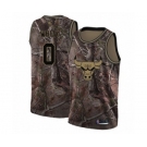 Women's Chicago Bulls #0 Coby White Swingman Camo Realtree Collection Basketball Jersey