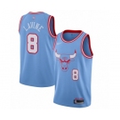 Women's Chicago Bulls #8 Zach LaVine Swingman Blue Basketball Jersey - 2019-20 City Edition