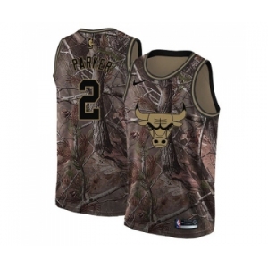 Women's Nike Chicago Bulls #2 Jabari Parker Swingman Camo Realtree Collection NBA Jersey