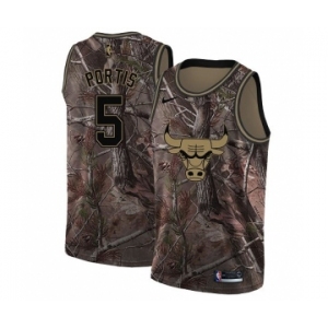 Women's Nike Chicago Bulls #5 Bobby Portis Swingman Camo Realtree Collection NBA Jersey