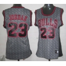 women nba chicago bulls #23 jordan grey[static fashion swingman]