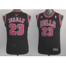 youth nba chicago bulls #23 jordan black[revolution 30 swingman]