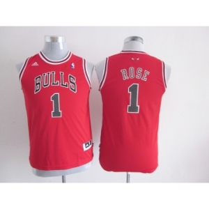 youth nba jerseys chicago bulls #1 rose red[revolution 30 swingman]