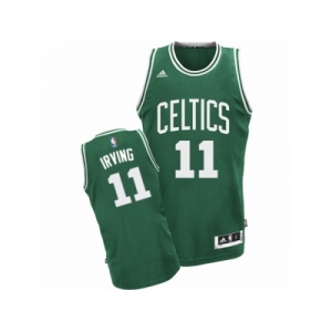 Men Adidas Boston Celtics #11 Kyrie Irving Swingman Green(White No.) Road NBA Jersey