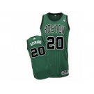 Men Adidas Boston Celtics #20 Gordon Hayward Authentic Green(Black No.) Alternate NBA Jersey