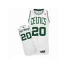 Men Adidas Boston Celtics #20 Gordon Hayward Authentic White Home NBA Jersey