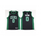 Men Boston Celtics #0 Jayson Tatum Black 2017-18 Swingman NBA Jersey