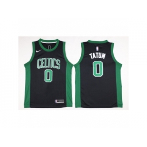 Men Boston Celtics #0 Jayson Tatum Black 2017-18 Swingman NBA Jersey