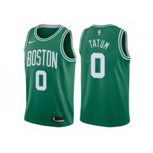 Men Boston Celtics #0 Jayson Tatum Green 2017-18 Swingman NBA Jersey