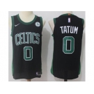 Men Nike Boston Celtics #0 Jayson Tatum Black Stitched NBA Swingman Jersey