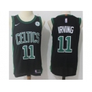 Men Nike Boston Celtics #11 Kyrie Irving Black Stitched NBA Swingman Jersey