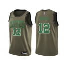 Men Nike Boston Celtics #12 Terry Rozier Green Salute to Service NBA Swingman Jersey